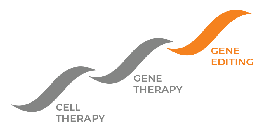 Genomic medicine addresses diseases using cell therapy, gene therapy, and gene editing.