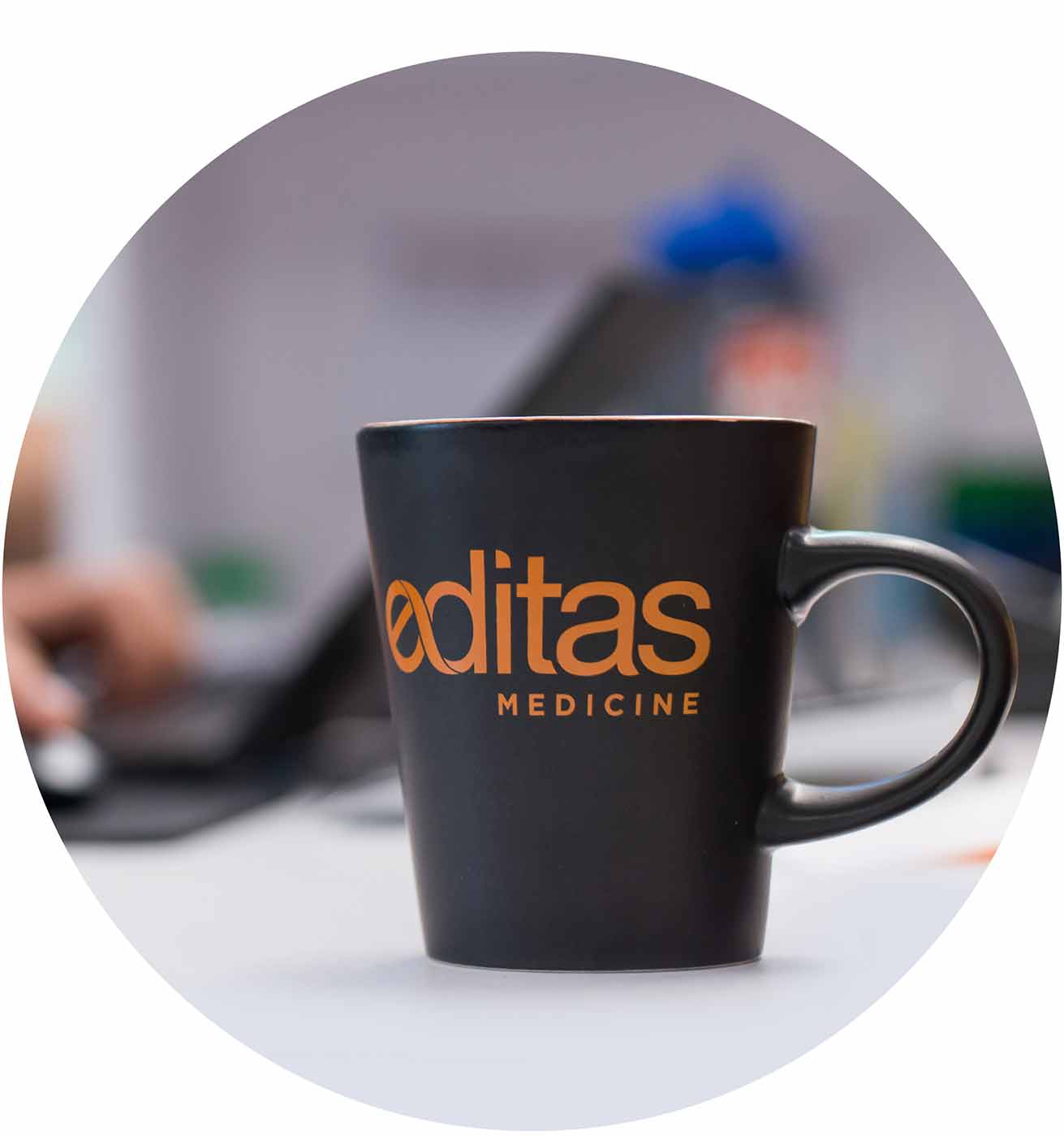 Editas Medicine coffee mug.